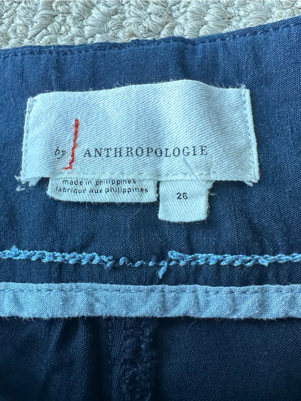 Anthroplogie Maeve Navy Colette Shorts in size 26 - Picture 4 of 5